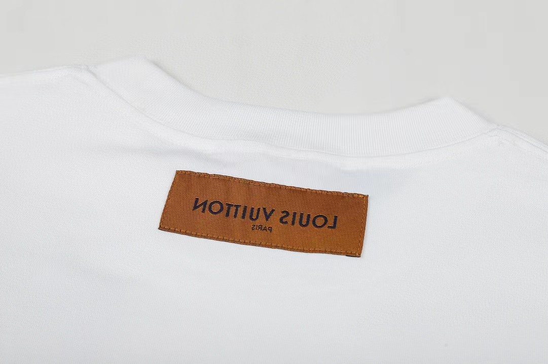 Supreme LV-Style Graffiti Graphic Short-Sleeve T-Shirt ¡ª neck_label
