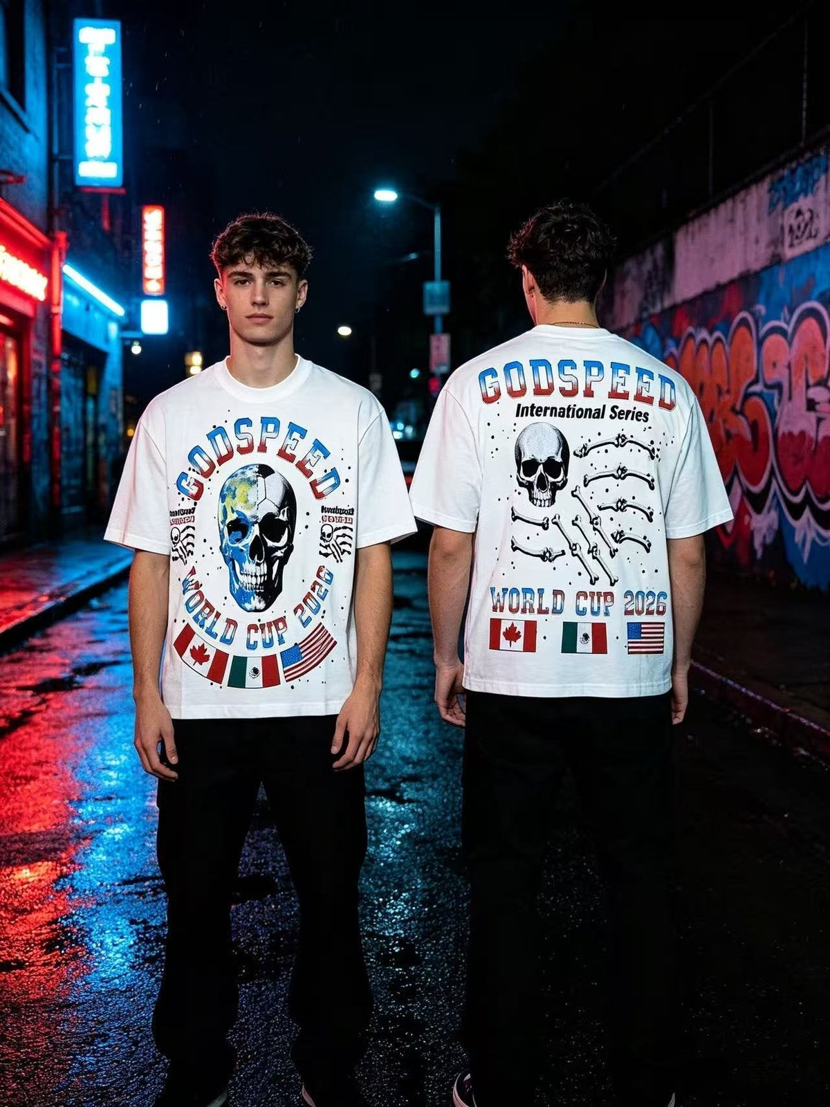 Godspeed World Cup 2026 Skull Globe T-Shirt ¡ª context