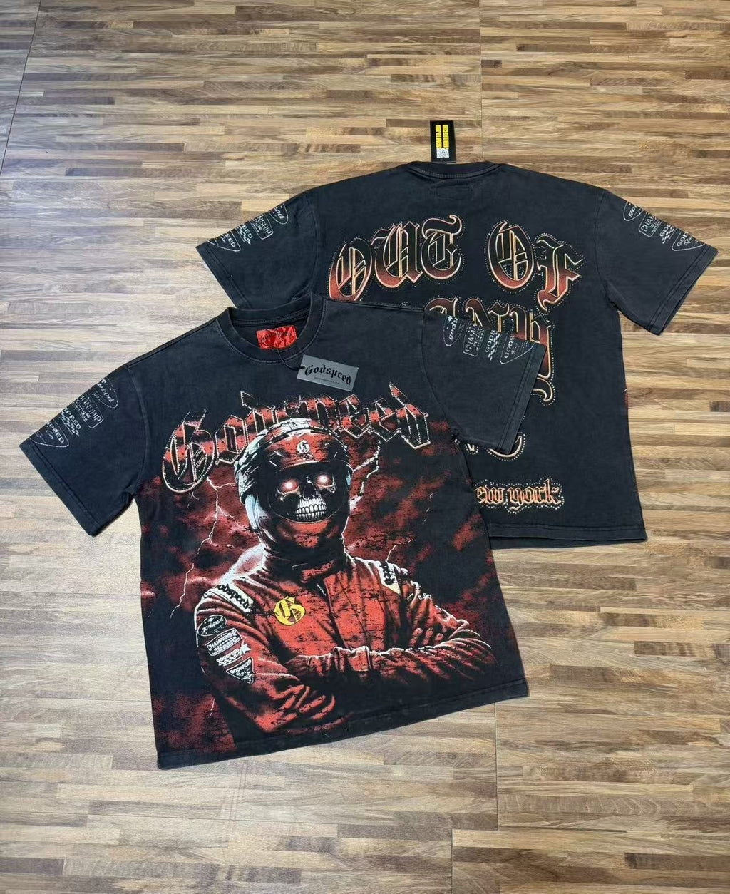 Godspeed Racing Skull Graphic T-Shirt ¡ª context