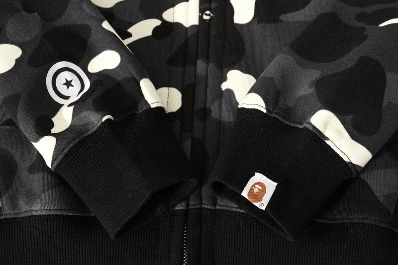 BAPE Shark Camo Full-Zip Hoodie ¡ª detail