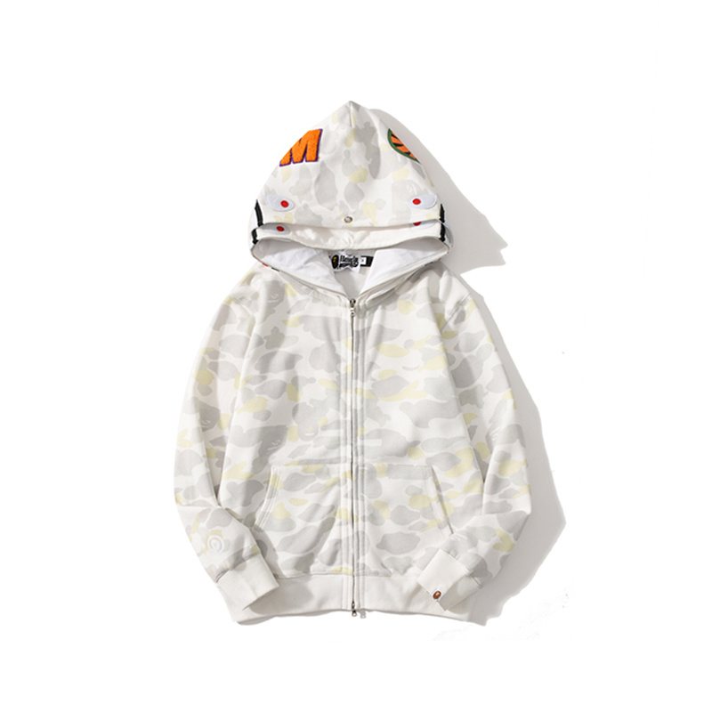 BAPE Shark Camo Full-Zip Hoodie ¡ª front