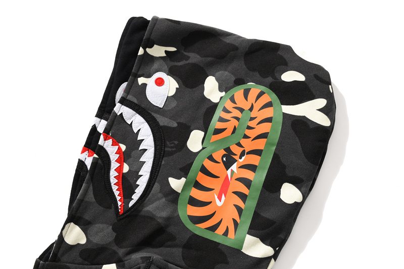 BAPE Shark Camo Full-Zip Hoodie ¡ª detail