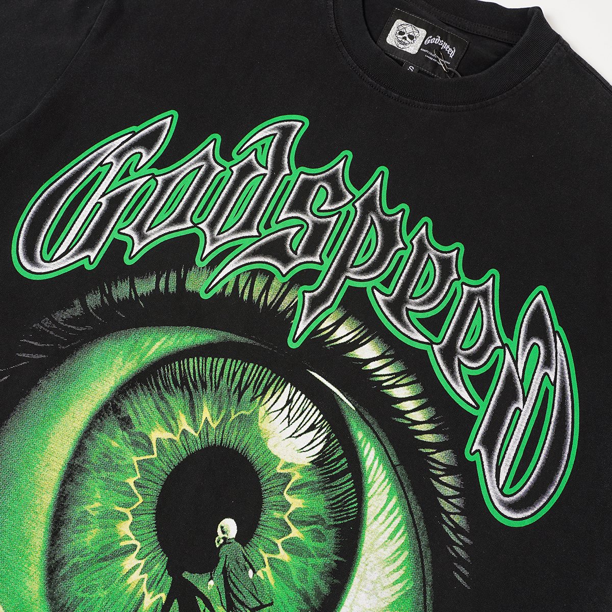 Godspeed Out of Many One Eye Graphic T-Shirt ¡ª detail