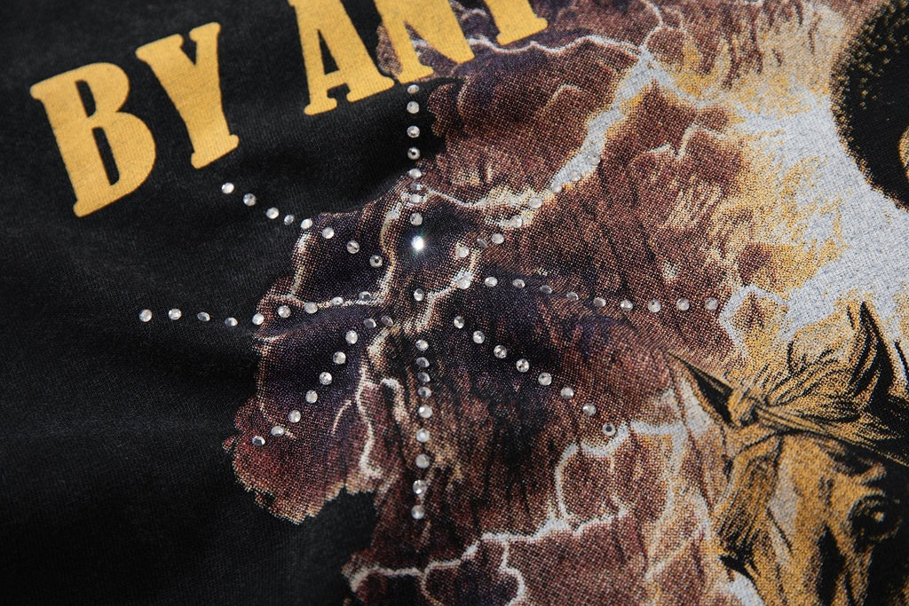 SUPPLY TEE By Any Means Necessary Western Rider Graphic T-Shirt ¡ª detail