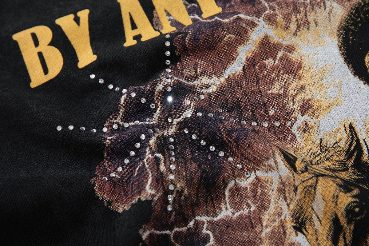 SUPPLY TEE By Any Means Necessary Western Rider Graphic T-Shirt ¡ª detail