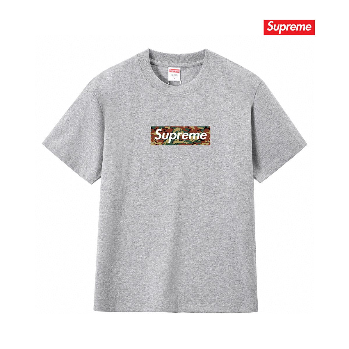 Supreme Camo Box Logo Graphic T-Shirt ¡ª front
