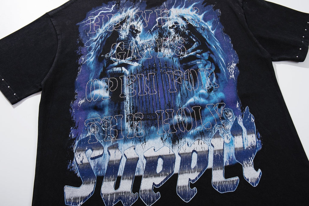SUPPLY TEE Holy Spirit Rhinestone Graphic T-Shirt ¡ª detail
