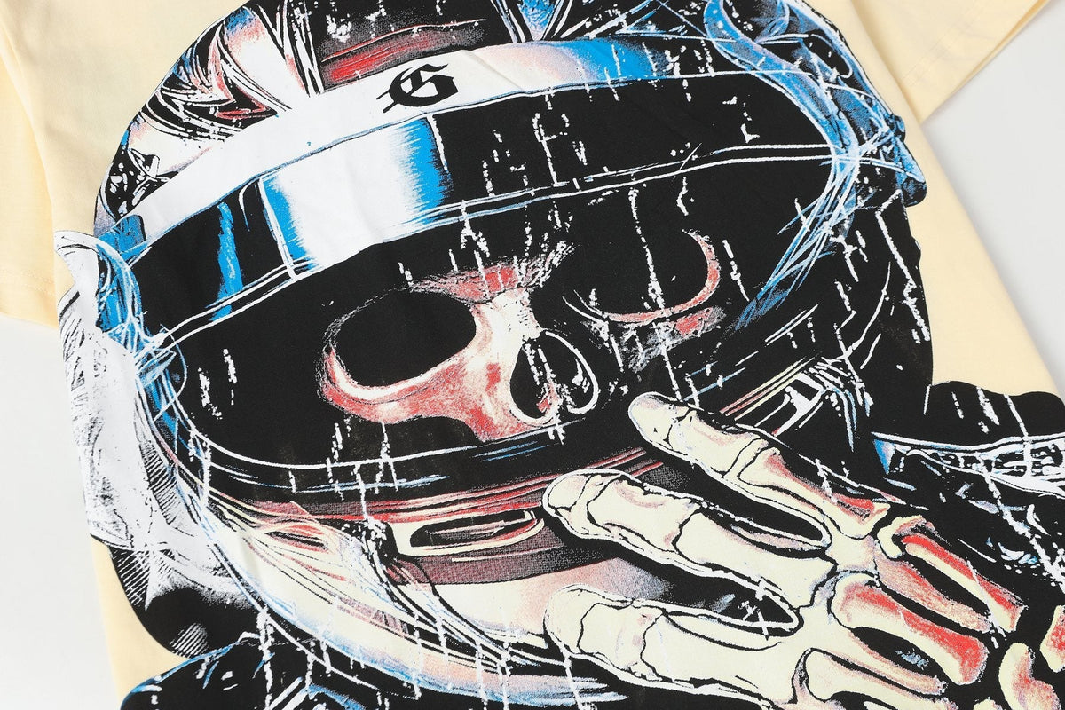 Godspeed Racing Skull Graphic T-Shirt ¡ª detail