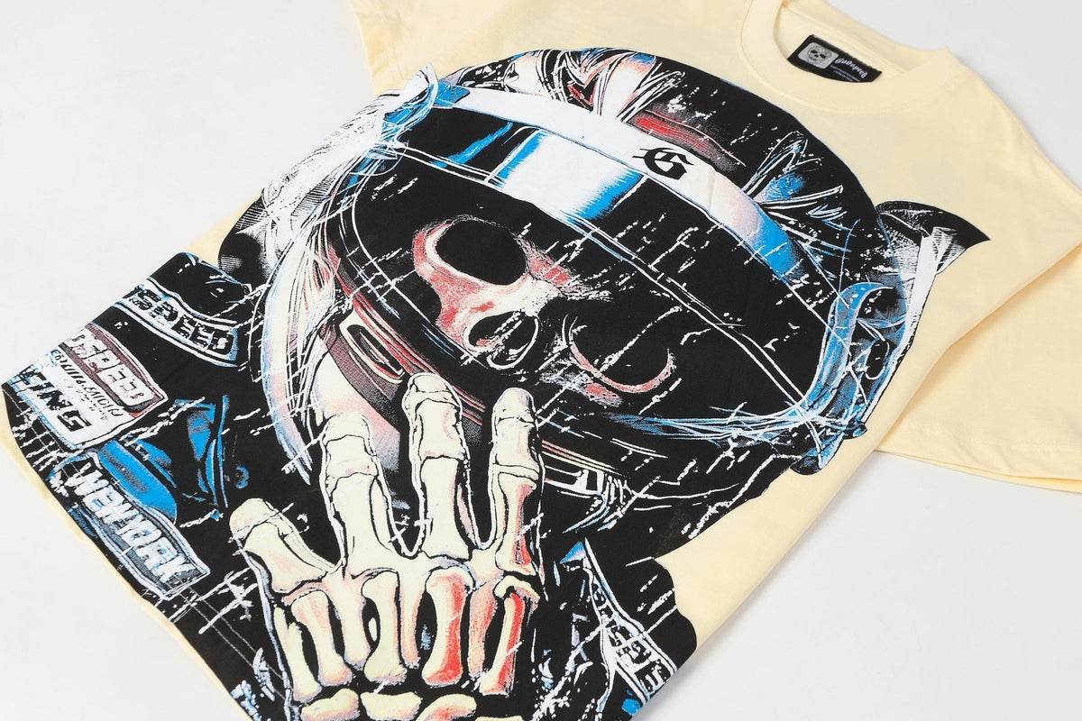 Godspeed Racing Skull Graphic T-Shirt ¡ª detail