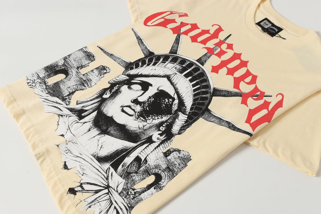 Godspeed Statue of Liberty Graphic T-Shirt ¡ª detail