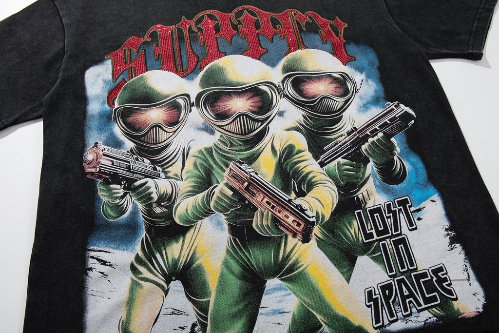 SUPPLY TEE Astronaut Graphic Short-Sleeve T-Shirt ¡ª detail