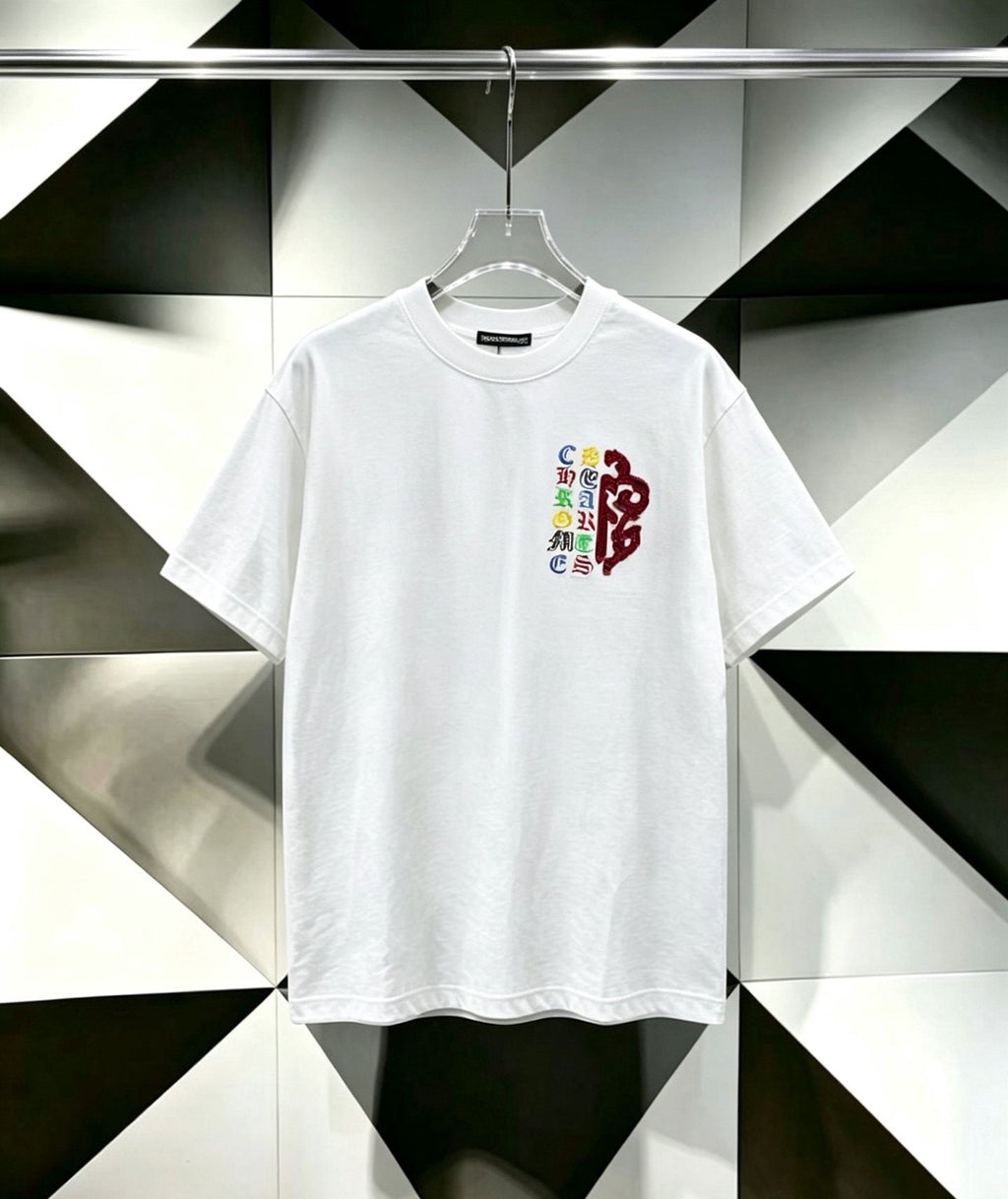 Chrome Hearts Multicolor Cross Graphic T-Shirt ¡ª front