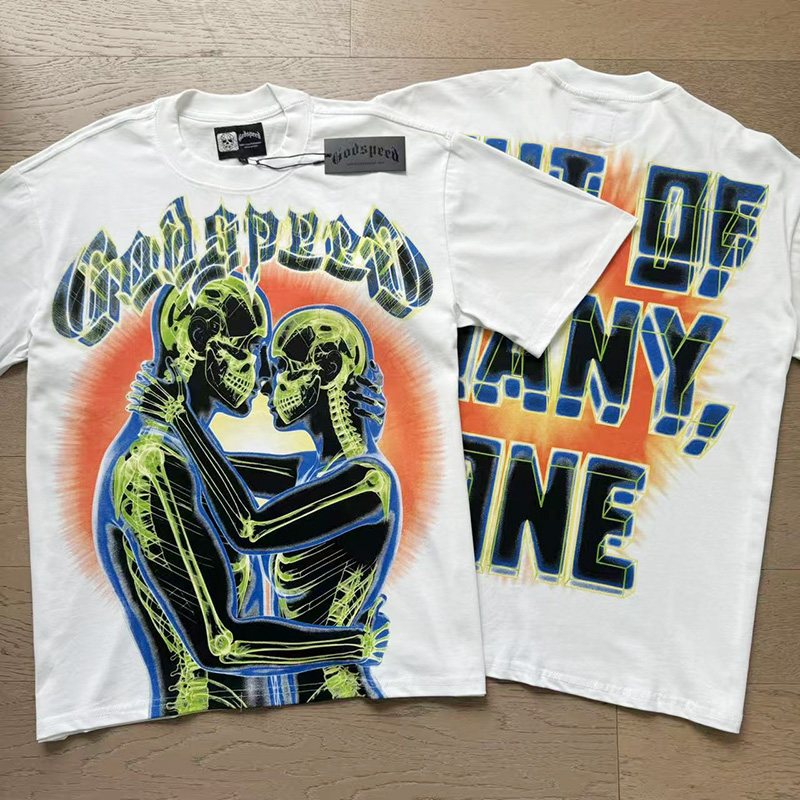 Godspeed Out of Many, One Skeleton Graphic T-Shirt ¡ª comparison