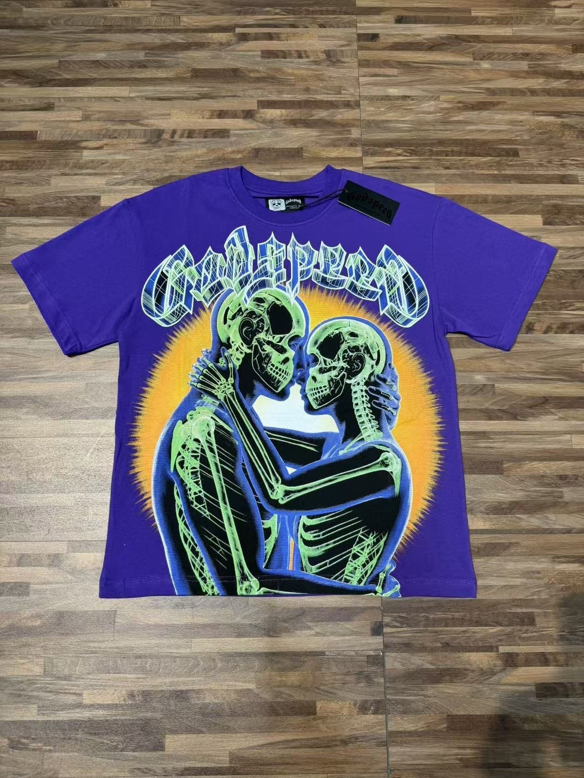 Godspeed Out of Many, One Skeleton Graphic T-Shirt ¡ª front
