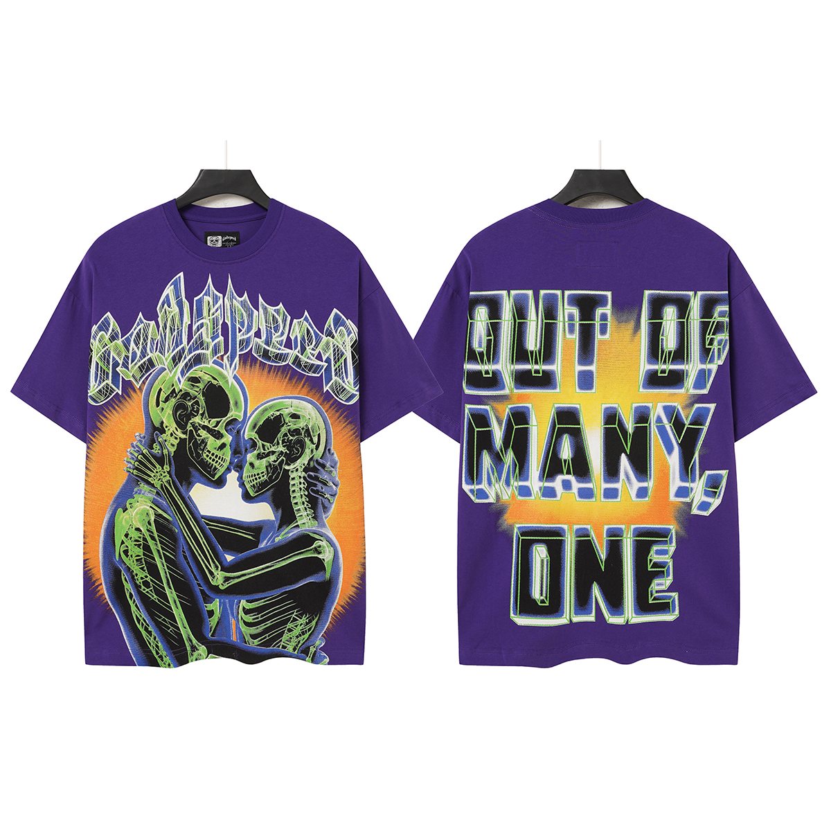 Godspeed Out of Many, One Skeleton Graphic T-Shirt ¡ª hero