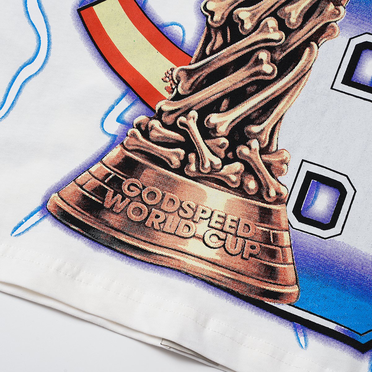 Godspeed World Cup 2026 Skull Soccer Graphic T-Shirt ¡ª detail