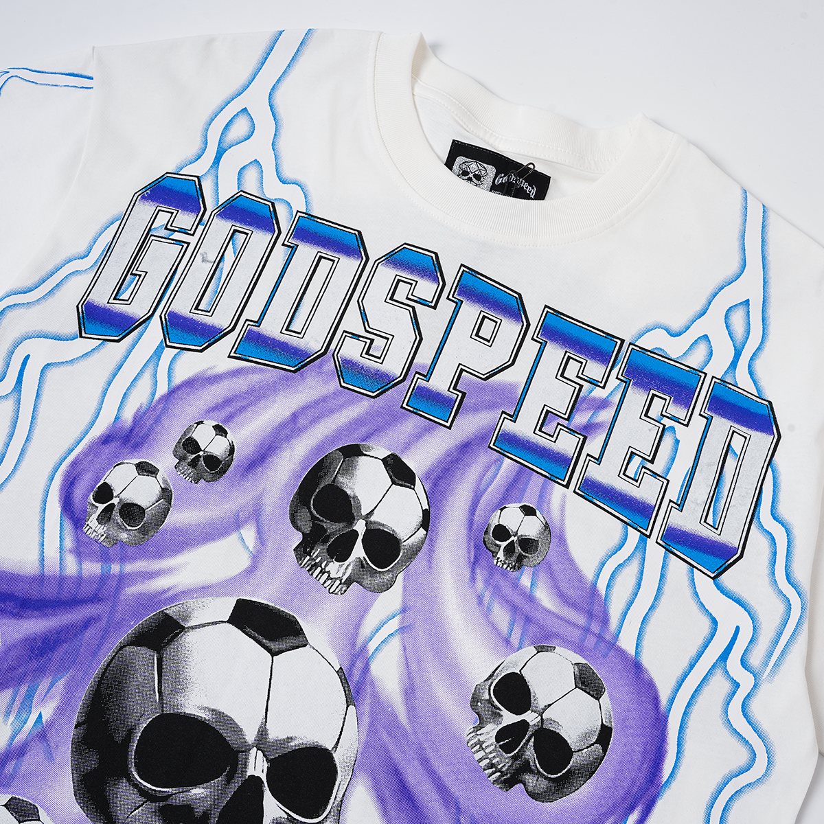 Godspeed World Cup 2026 Skull Soccer Graphic T-Shirt ¡ª detail