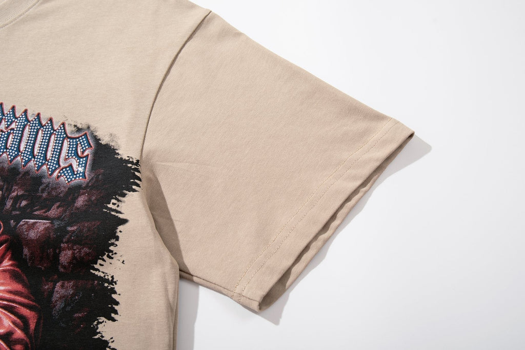 SUPPLY TEE Skeleton Graphic Short-Sleeve T-Shirt ¡ª detail