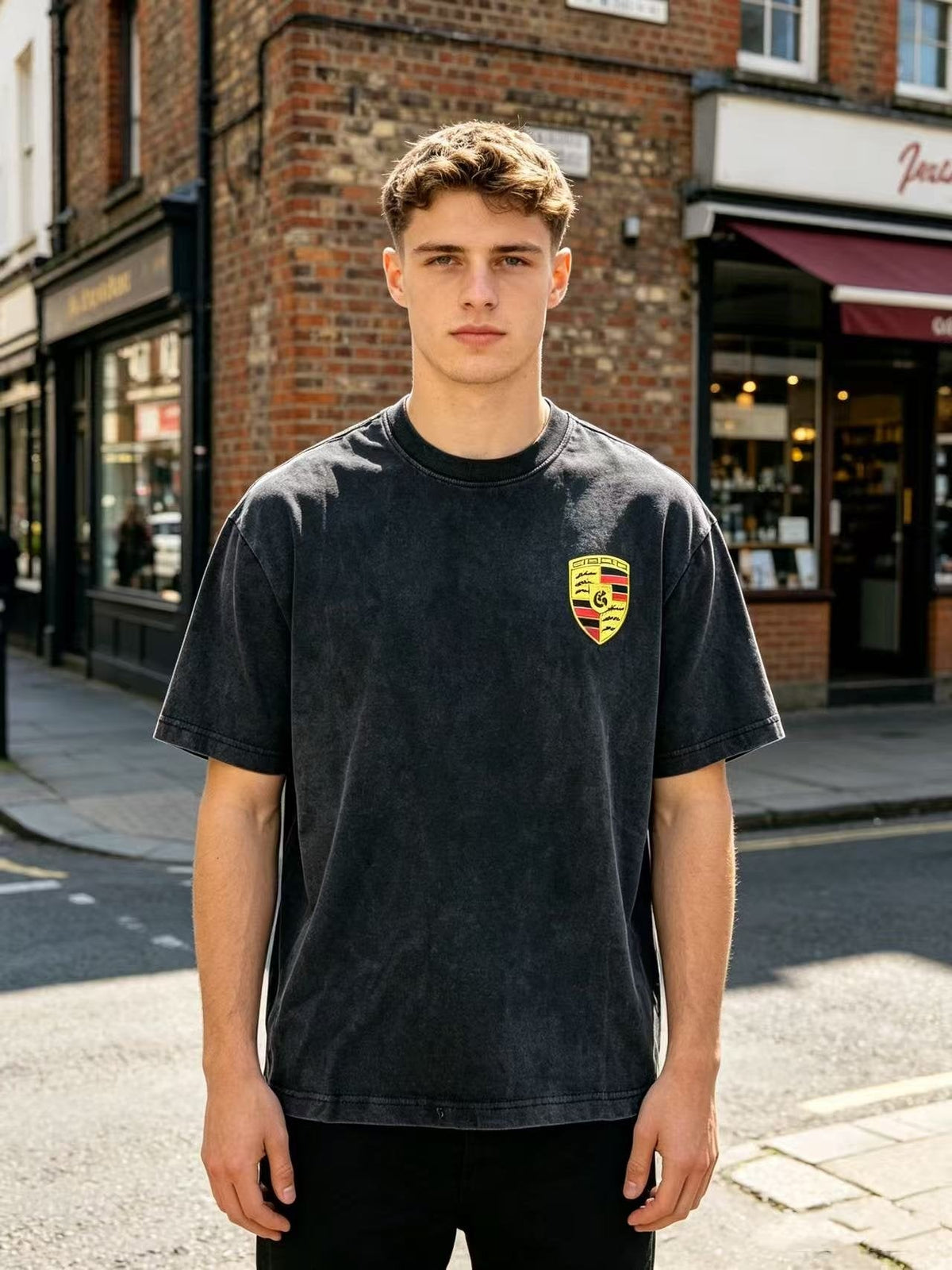 Godspeed Motorsport Collage Graphic T-Shirt ¡ª front