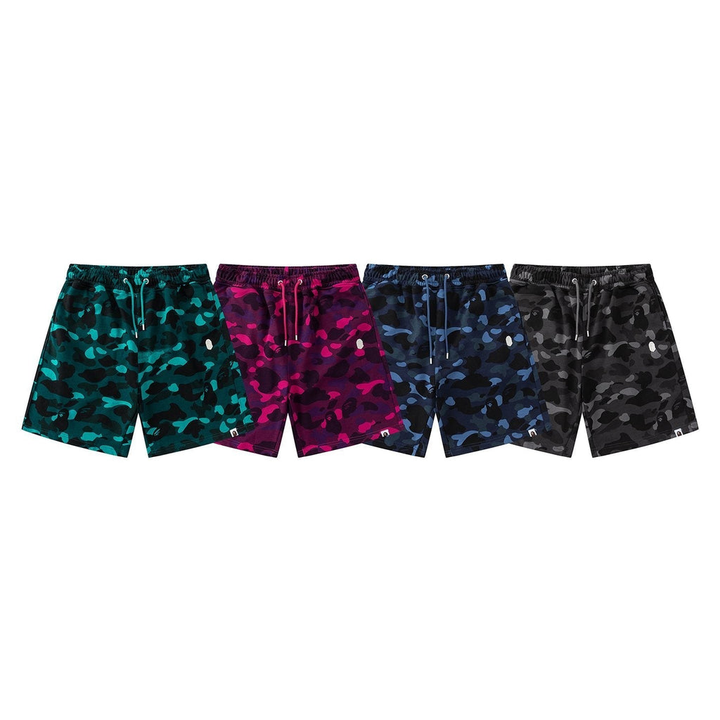 BAPE Camouflage Ape-Head Graphic Shorts ¡ª comparison