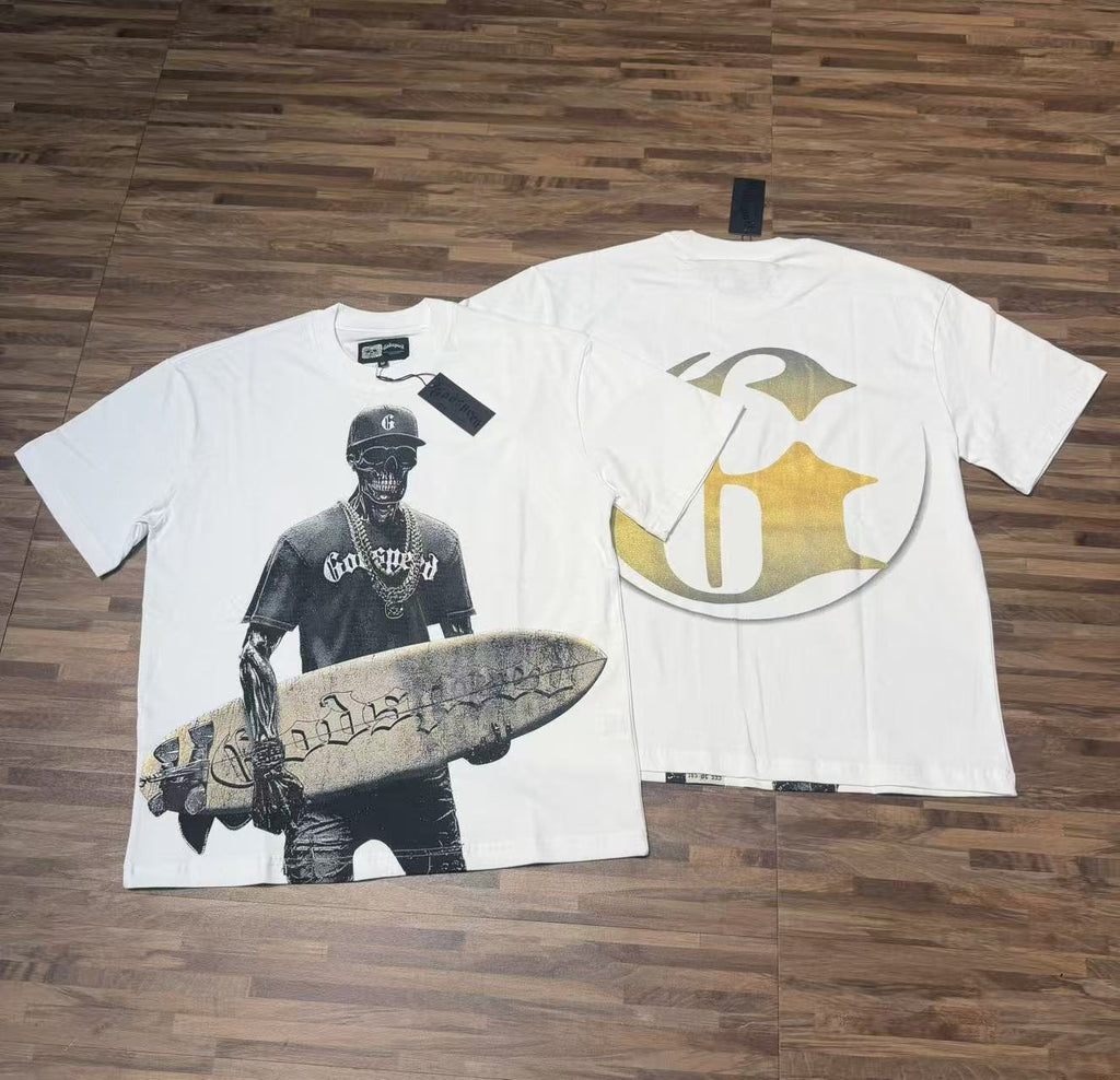 Godspeed Skull Surfer Graphic T-Shirt ¡ª context