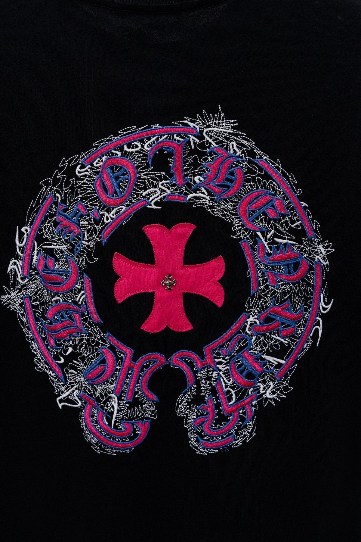 Chrome Hearts Circular Cross Floral Graphic T-Shirt ¡ª detail