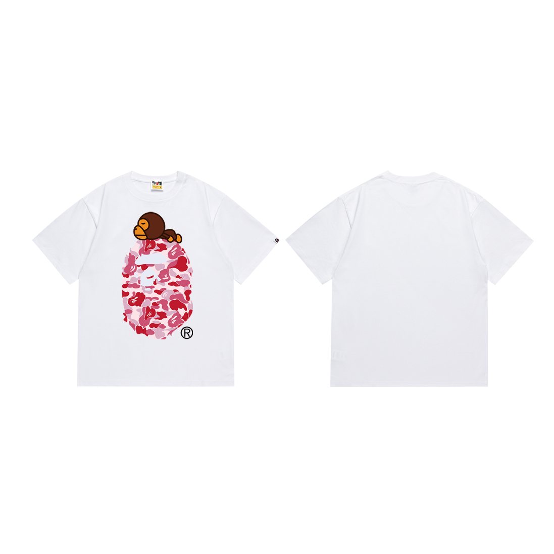 BAPE Camo Head Graphic Short-Sleeve T-Shirt ¡ª front