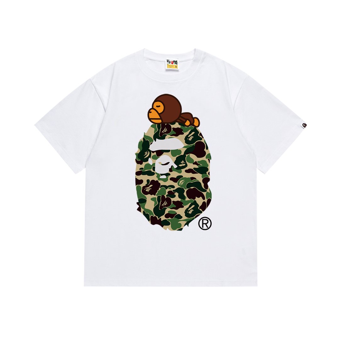BAPE Camo Head Graphic Short-Sleeve T-Shirt ¡ª front