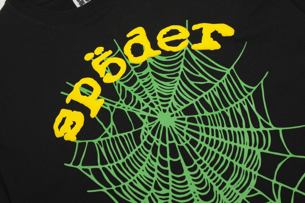 Sp5der Spiderweb Graphic Short-Sleeve T-Shirt ¡ª detail