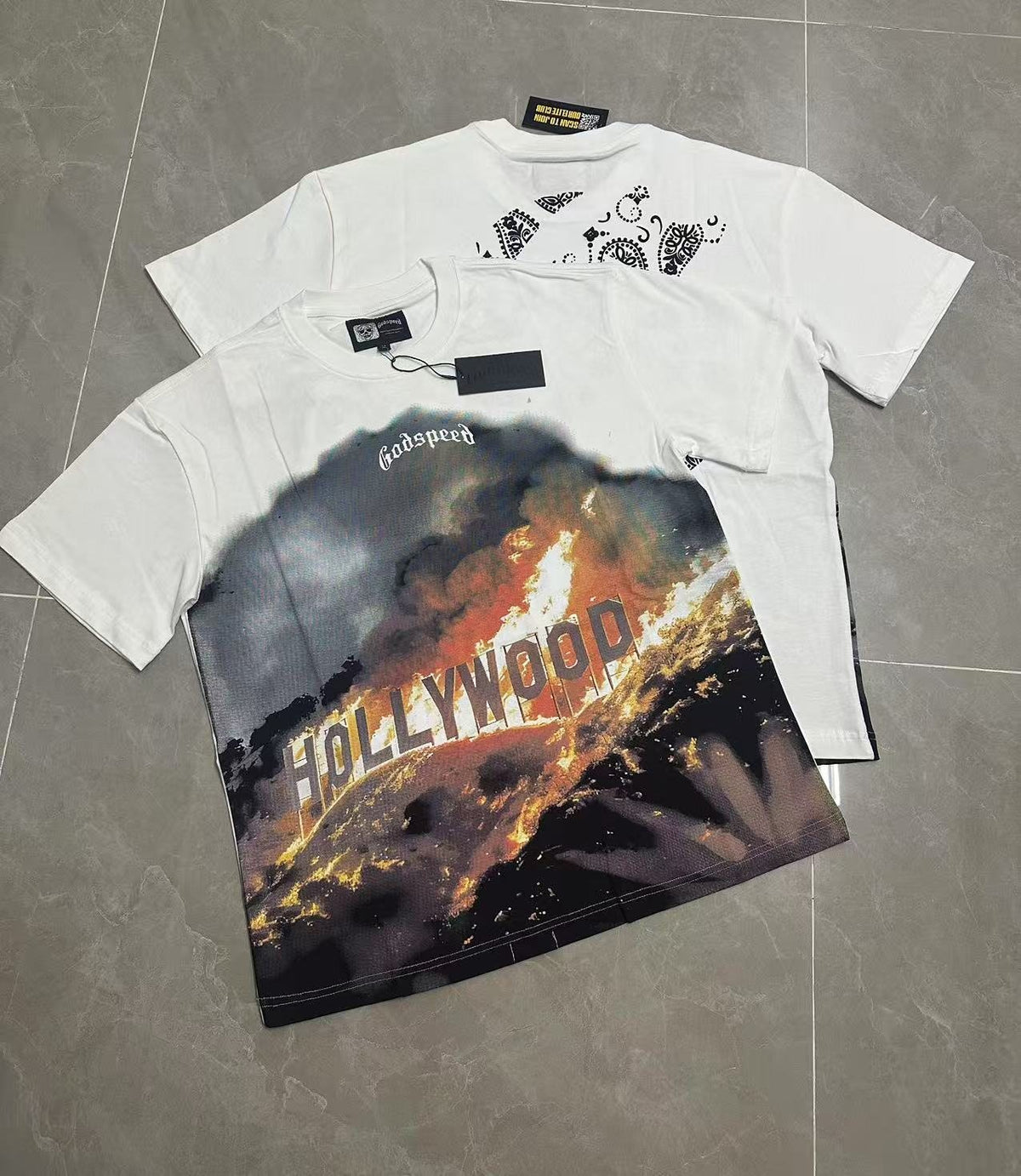 Godspeed Hollywood Fire Graphic T-Shirt ¡ª context