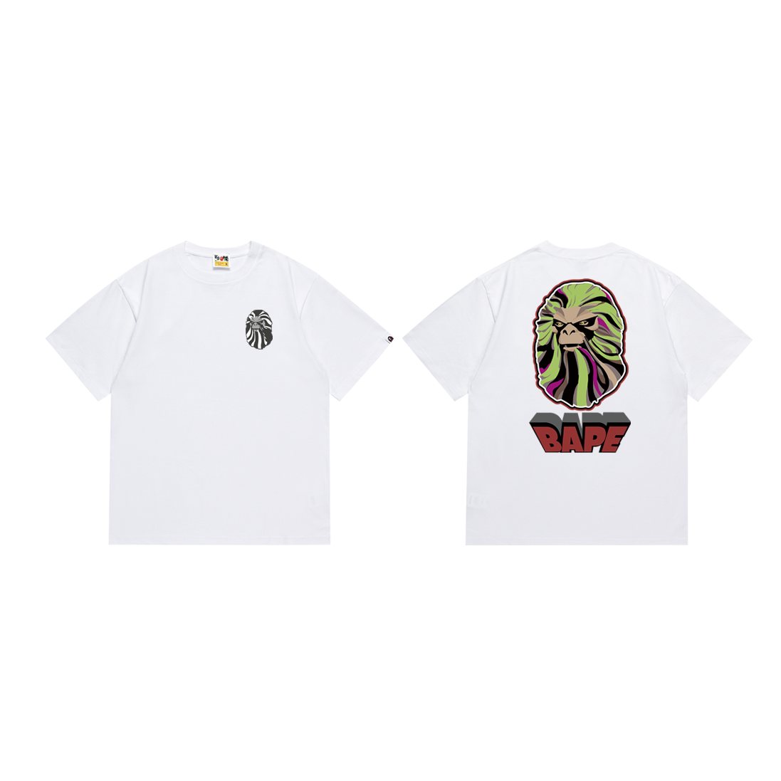 BAPE Animal-Head Back Graphic T-Shirt ¡ª front