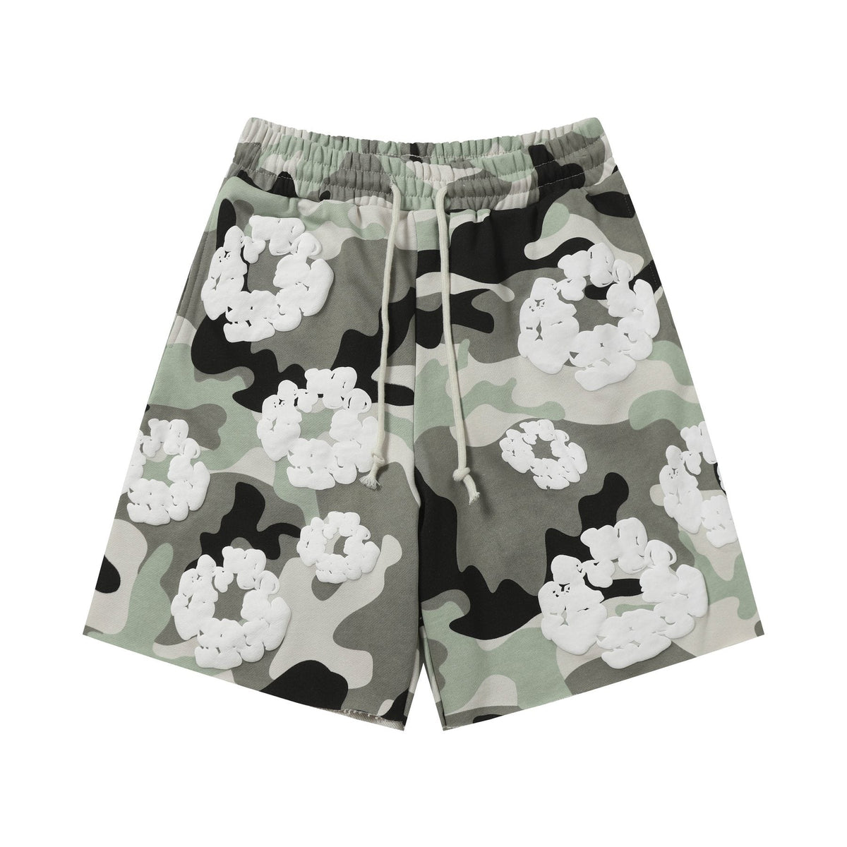 DENIM TEARS Cotton Flower Camo Short-Sleeve Set ¡ª front