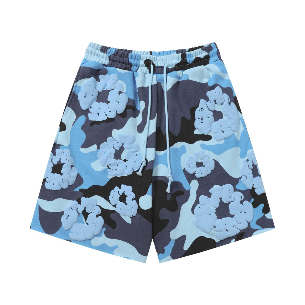 DENIM TEARS Cotton Flower Camo Short-Sleeve Set ¡ª front