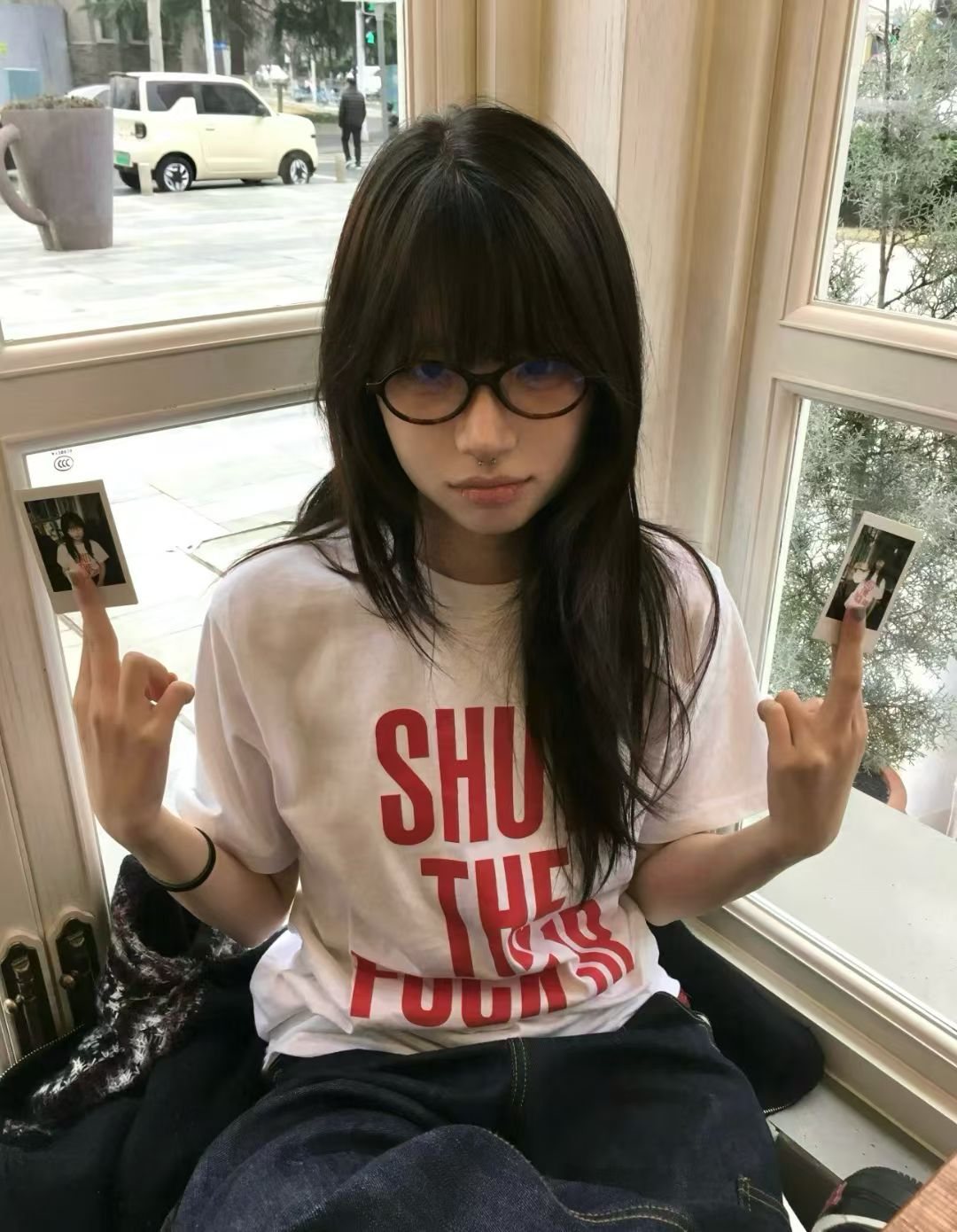 Supreme Shut The Fuck Up Graphic T-Shirt ¡ª model