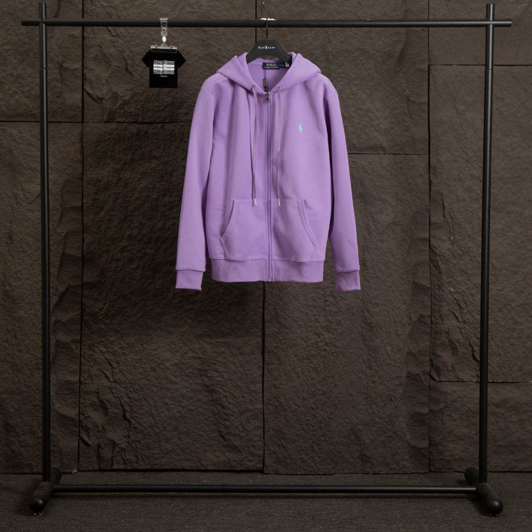 Test2-Ralph Lauren Brushed Cotton Full-Zip Hoodie ¡ª front