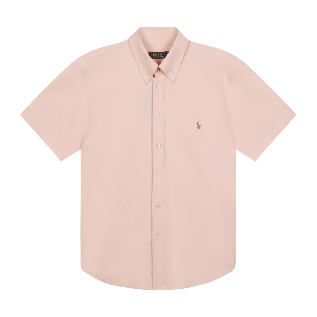 Test2-Ralph Lauren Cotton Oxford Short-Sleeve Button-Down Shirt ¡ª front