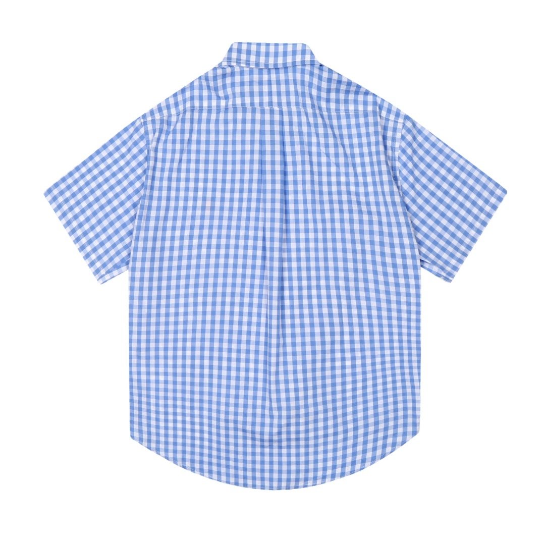 Test2-Ralph Lauren Gingham Short-Sleeve Button-Down Shirt ¡ª back