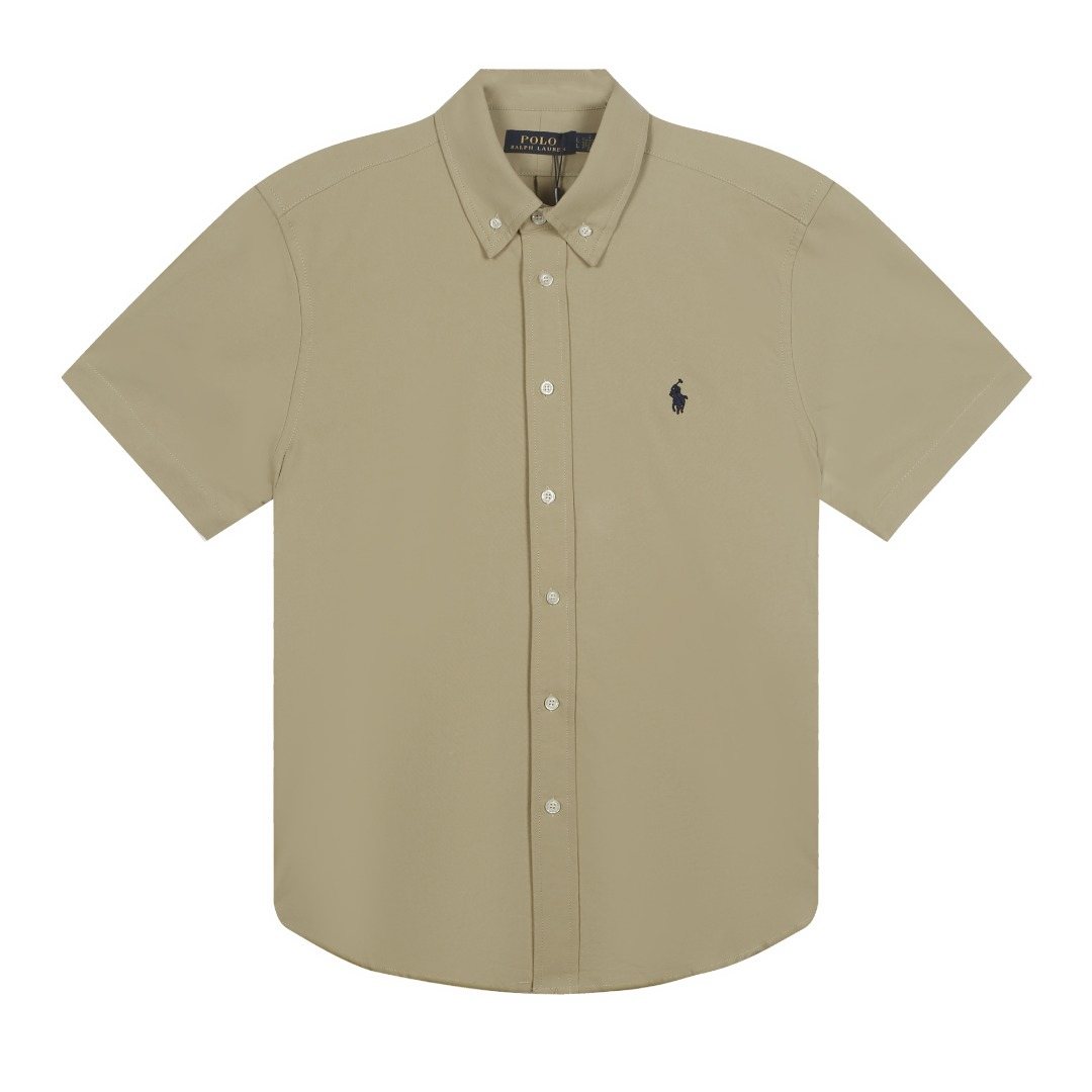 Test2-Ralph Lauren Oxford Short-Sleeve Button-Front Shirt ¡ª front
