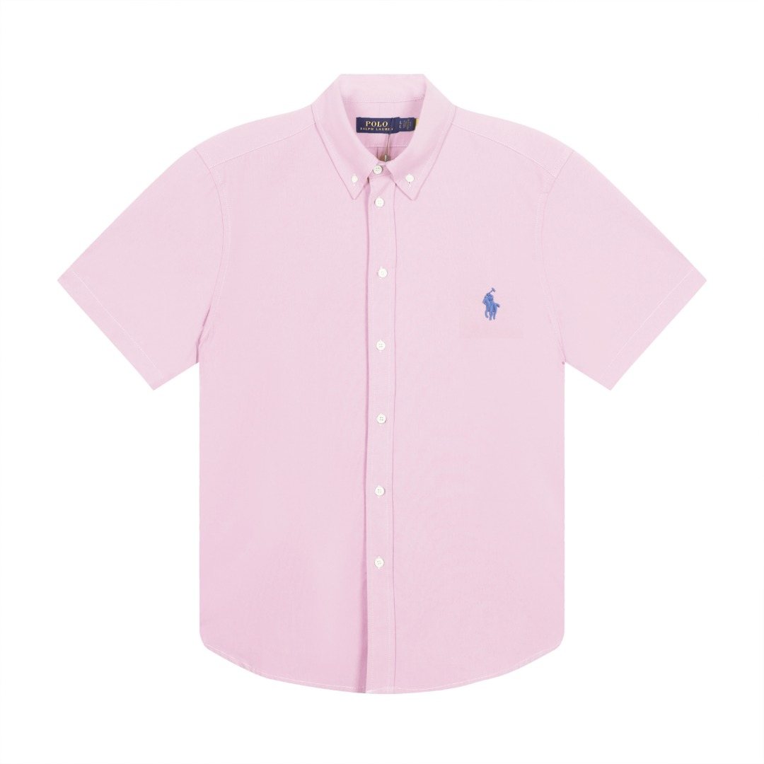 Test2-Ralph Lauren Oxford Short-Sleeve Button-Front Shirt ¡ª front