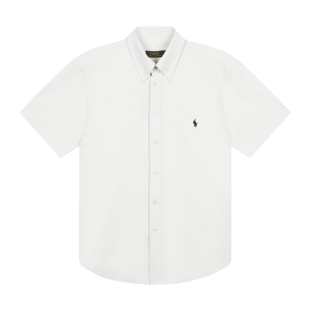 Test2-Ralph Lauren Oxford Short-Sleeve Button-Front Shirt ¡ª front