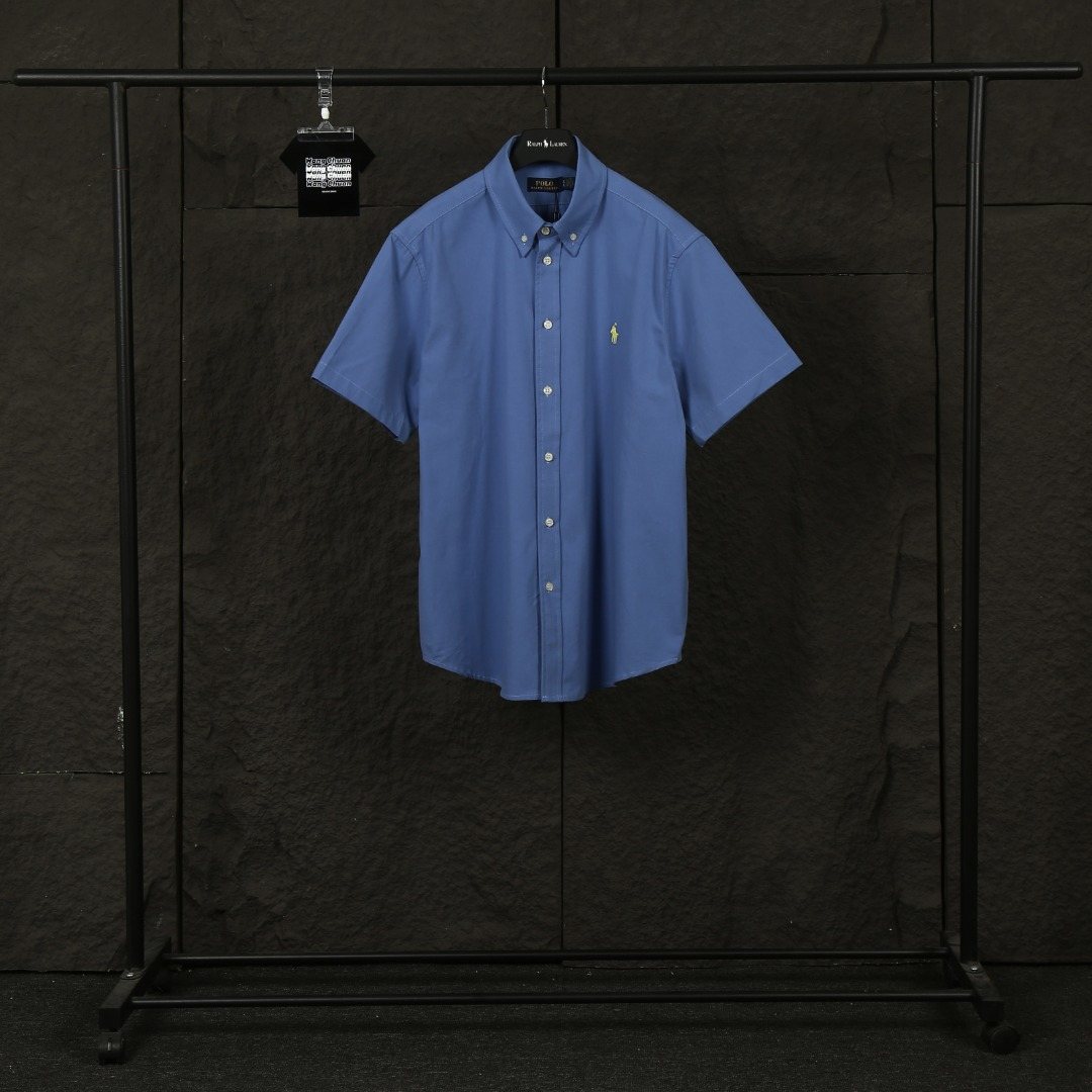 Test2-Ralph Lauren Oxford Short-Sleeve Button-Front Shirt ¡ª front