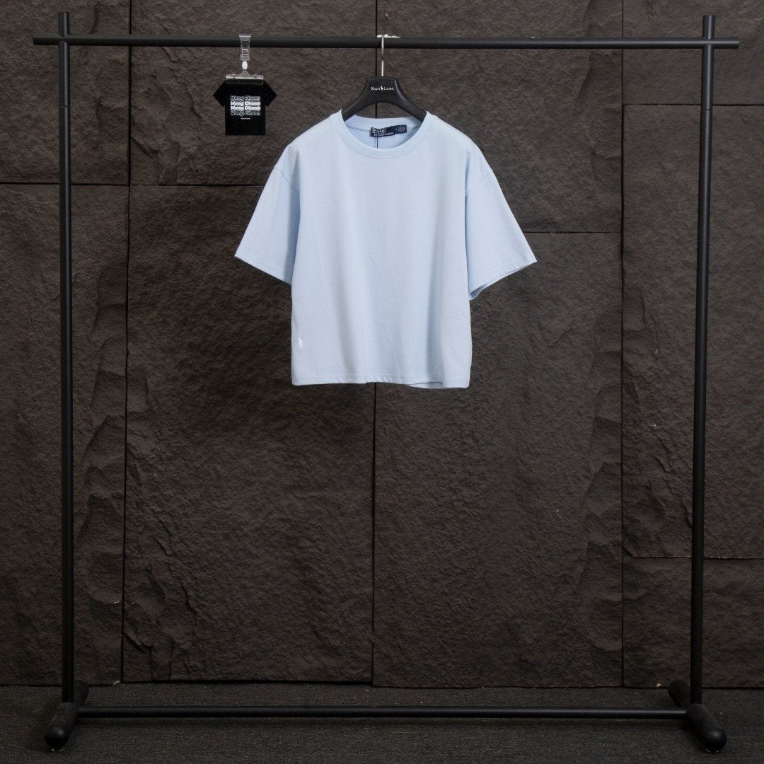 Test2-Ralph Lauren Women's Oversized Drop-Shoulder Pony Embroidered T-Shirt ¡ª front
