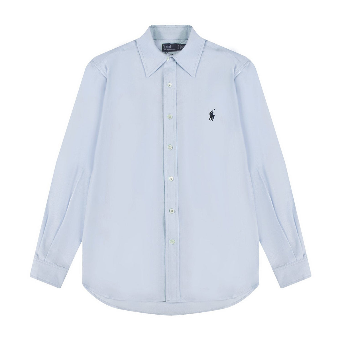 Test2-Ralph Lauren Embroidered Cotton-Blend Slub Linen Long-Sleeve Shirt ¡ª front