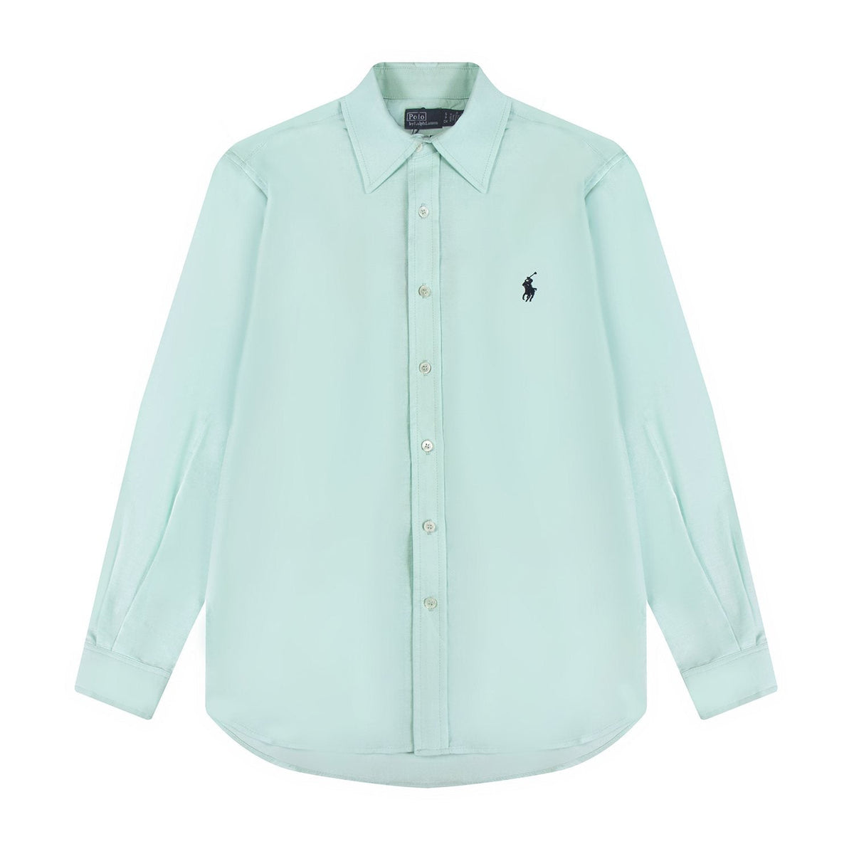 Test2-Ralph Lauren Embroidered Cotton-Blend Slub Linen Long-Sleeve Shirt ¡ª front