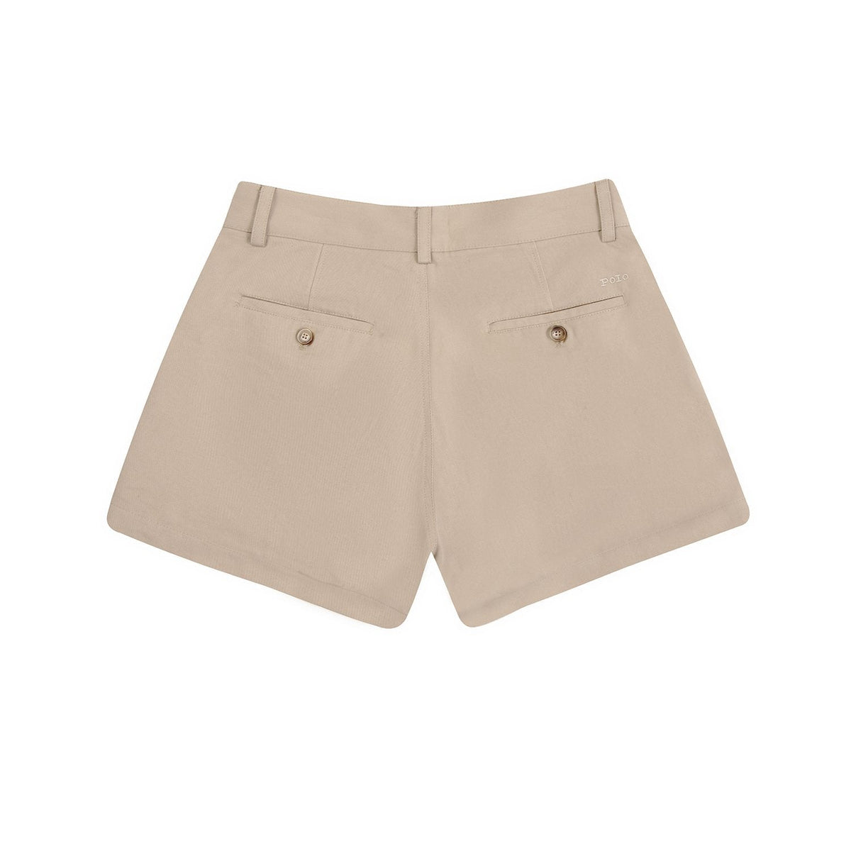 Test2-Ralph Lauren Women's Cotton Twill A-Line Tailored Shorts ¡ª back