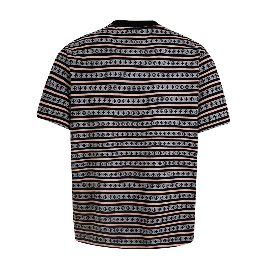 Test2-Chrome Hearts Striped Jacquard Knit T-Shirt ¡ª back