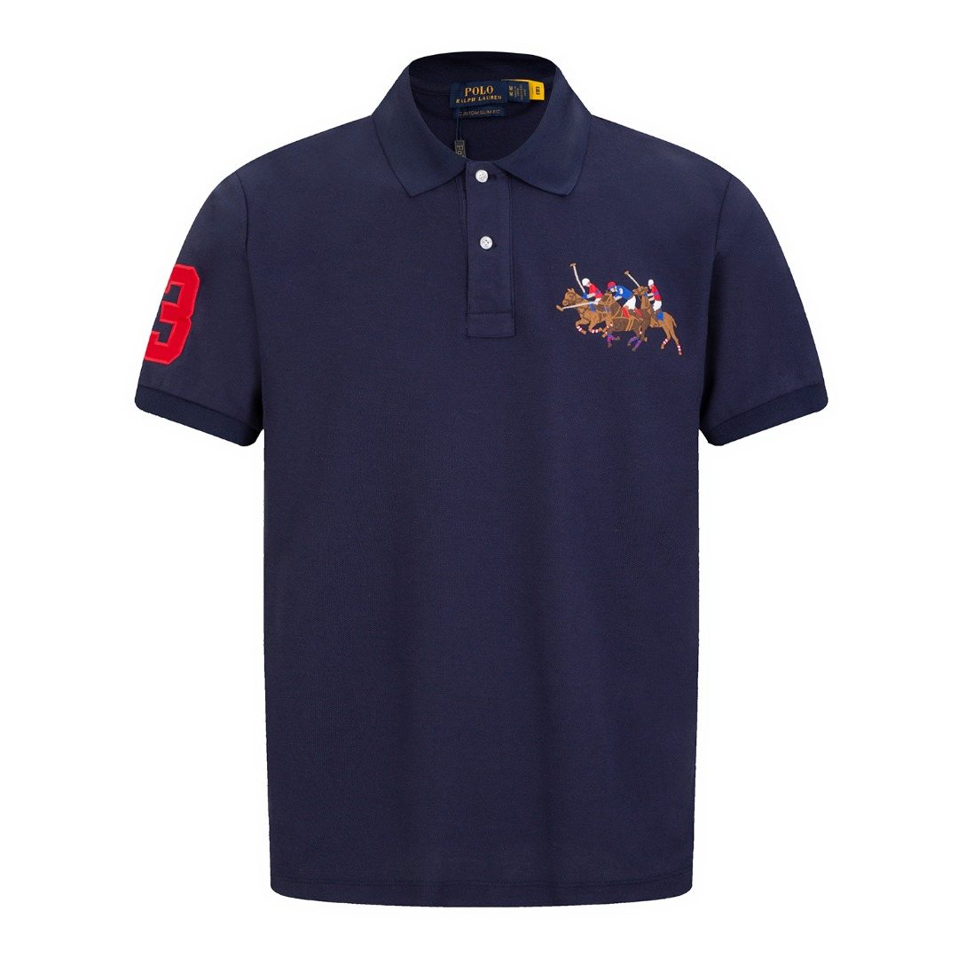 Test2-Ralph Lauren Embroidered Horse Short-Sleeve Polo Shirt ¡ª front