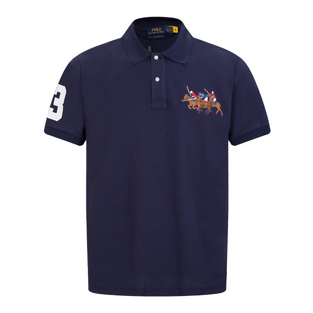 Test2-Ralph Lauren Embroidered Horse Short-Sleeve Polo Shirt ¡ª front