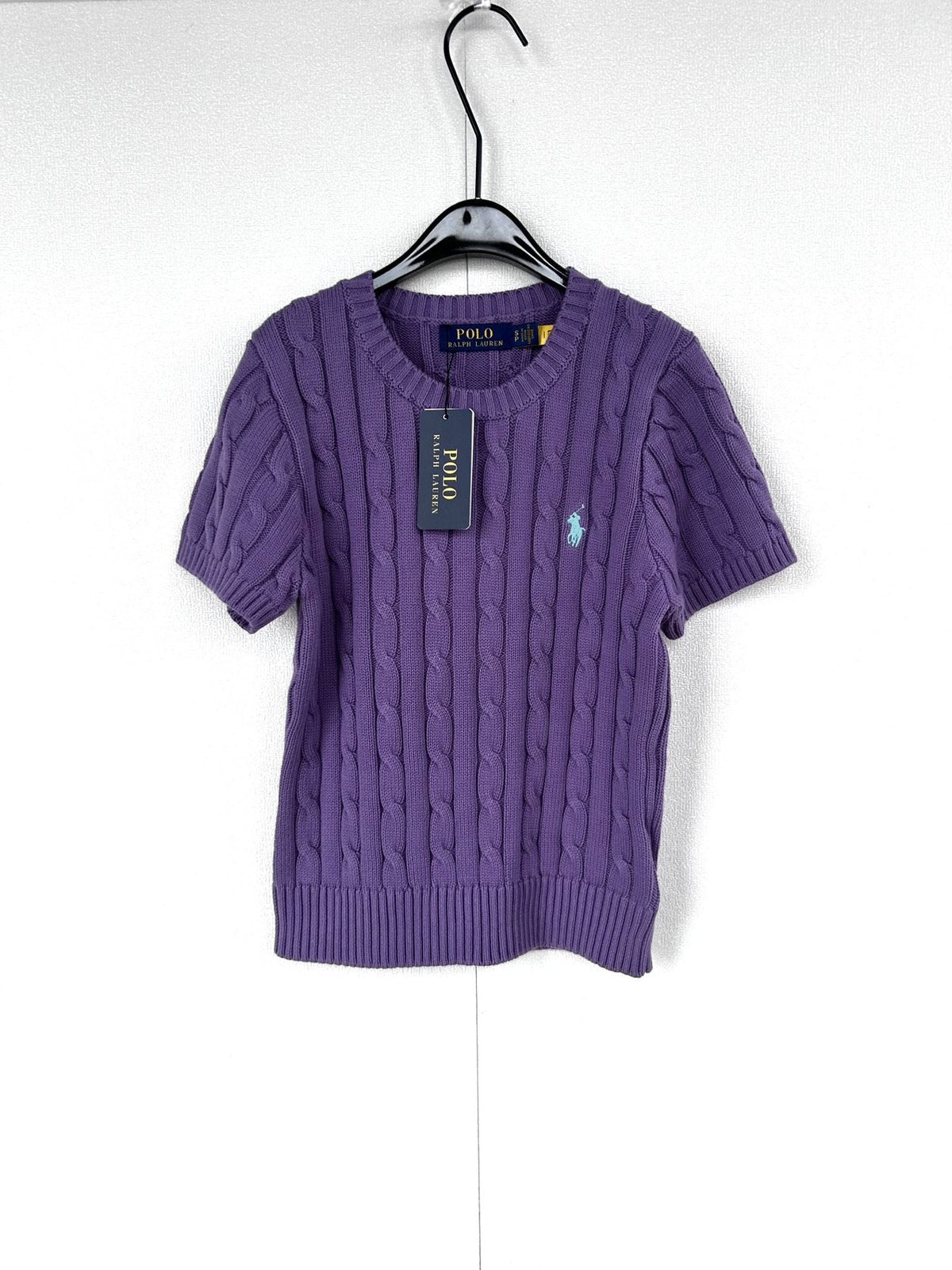 Test2-Ralph Lauren Women's Short-Sleeve Cable-Knit Sweater ¡ª front