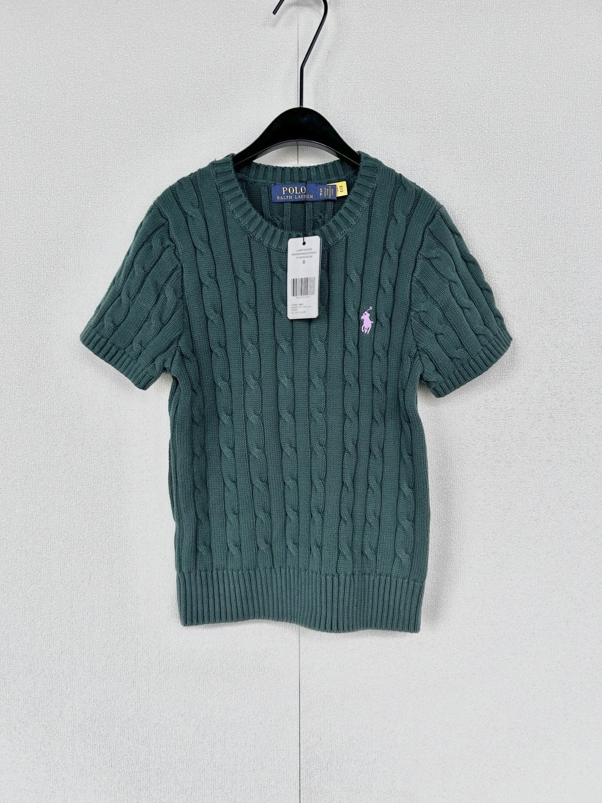 Test2-Ralph Lauren Women's Short-Sleeve Cable-Knit Sweater ¡ª front